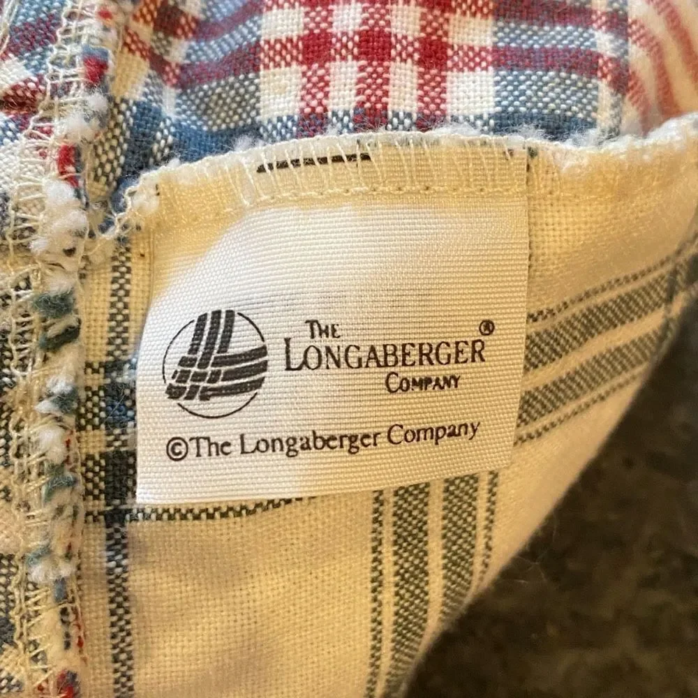 Longaberger Basket Liner 13” Plaid